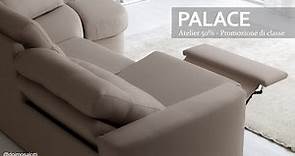 Doimo Salotti - divano Palace con meccanismo relax.