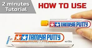 Tamiya putty basic type | Tutorial for beginners