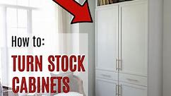 Turn Stock Cabinets Into Office Armoire