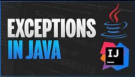 Exceptions in Java (try-catch-finally, throw) - Java Programmieren Lernen Deutsch - 43