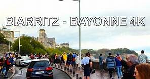 Biarritz - Bayona (Francia) Conduciendo 4K Viaje en Coche UHD