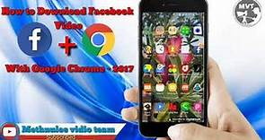 How to download facebook video with google chrome (MVT geek show)