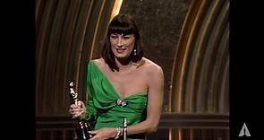 Anjelica Huston wins Best Supporting Actress | 58th Oscars (1986)