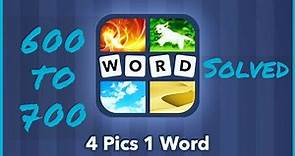 4 Pics 1 Word Answers 600-700