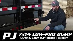 #1 SELLER: 7 x 14 PJ Low-Pro Dump Trailer (DL) Walk-around