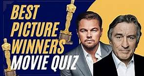 Guess the Oscars Best Picture Winner from 2022-1970 Movie Picture Quiz