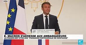 REPLAY - Discours d'Emmanuel Macron devant les ambassadeurs • FRANCE 24