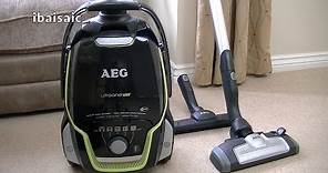 AEG Electrolux UltraOne Green Cylinder Vacuum Cleaner Review & Demonstration