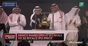 Saudi Aramco debuts at the Saudi stock exchange