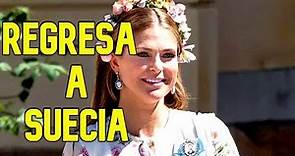 ✅La princesa Magdalena de Suecia anuncia que regresa a Suecia con su familia👑😮