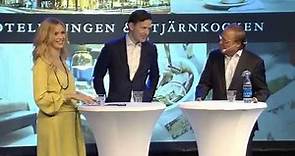 Elite Hotels ägare Bicky Chakraborty och Melker Andersson i spännande diskussion på TUR 2014