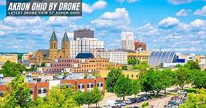 Akron City Ohio Tour By Drone - Akron Ohio Drone View - Ohio City