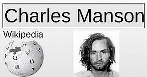 Charles Manson | Wikipedia