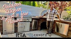 Skip Bedell's RTA Outdoor Living Kitchen with Coyote Outdoor Living appliances
