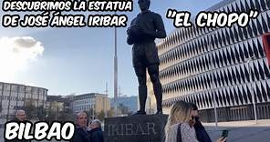 Descubrimos la recién inaugurada estatua de José Ángel Iribar. Bilbao Walk. 18 Diciembre 2023.