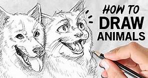 How to draw ANIMALS | Drawing Tutorial | Drawlikeasir