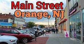 Walking on Main Street in the City of Orange, New Jersey | West Orange to East Orange