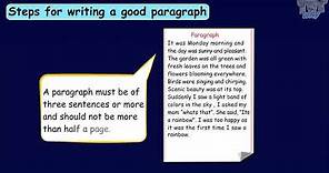 Paragraphs Writing - Introduction | English | Grade-4,5 | Tutway |