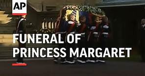 Royal family at funeral of Princess Margaret
