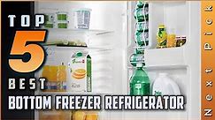 Top 5 Best Bottom Freezer Refrigerators Review in 2022