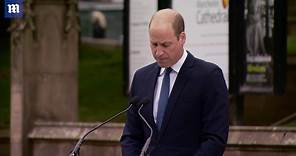 Prince William visibly emotional as he pays tribute to arena victims