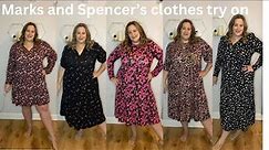 Marks and Spencer clothes try on haul Plus Size New in January 2023 #plussizefashion