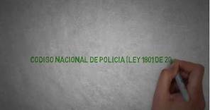 Estructura del Código Nacional de Policía ley 1801 de 2016