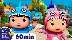 Baby Shark Dance | 60 min LBB Kids Songs | ABC's Baby Nursery Rhymes - Sing with Little Baby Bum