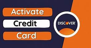 How to Activate Discover Credit Card Online