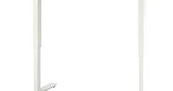 TROTTEN - 手動升降桌, 工作桌, 米色/白色 | IKEA 線上購物