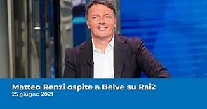 Matteo Renzi ospite a Belve su Rai2 - 25 giugno 2021