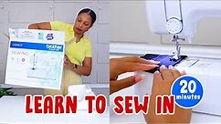 Learn to sew in 20 minutes! | easy step-by-step tutorial