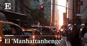 La GRAN MANZANA de NUEVA YORK se llena para fotografiar el 'MANHATTANHENGE' | EL PAÍS