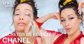Chanel Terrero: Maquillaje glitter para salir al escenario | Secretos de belleza | VOGUE España