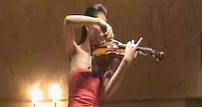 Violinist Tina Chen performs Waxman Carmen Fantasy (part 1)