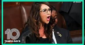 Watch the moment Rep. Lauren Boebert interrupts, heckles President Biden during State of the Union