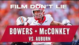FILM DON'T LIE: Bowers and McConkey shine in Georgia's win over Auburn