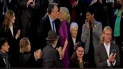 Jill Biden kisses Kamala Harris' husband, SOTU moment goes viral