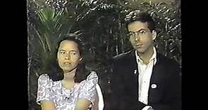 Natalie Merchant and Dennis Drew of 10,000 Maniacs on Night Flight (USA Network), 1988