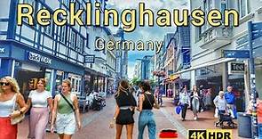 Recklinghausen Germany / Walking tour in Recklinghausen NRW, Germany 4k 60fps