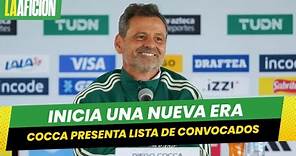 Diego Cocca anuncia lista de convocados de la Selección Mexicana