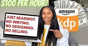 Website Paying $100 Per Hour For Reading Amazon KDP Books -Make Money Online 2022 - WFH Side Hustles