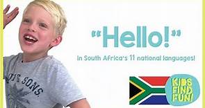 Hello in South Africa’s 11 official languages – Kids say hello in all 11 languages! (Episode 1)