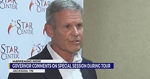 Gov. Bill Lee comments on Special Session during tour