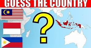 Guess The Asian Countries On The Map | Geography Quiz Challenge