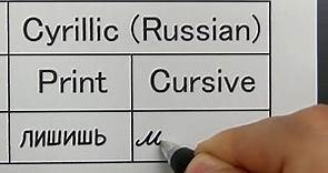 Cyrillic (Russian) cursive is very difficult to read