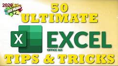 50 Ultimate Excel Tips and Tricks for 2020
