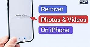 Recover Permanently Deleted Photos and Videos on iPhone In 4 Ways - 2023 (iOS 16)