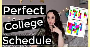 How To Schedule College Classes (tips and advice)