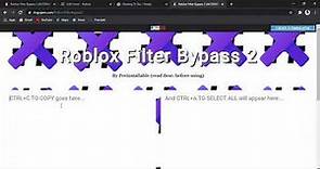 How to bypass Words on roblox (without exploits tho)